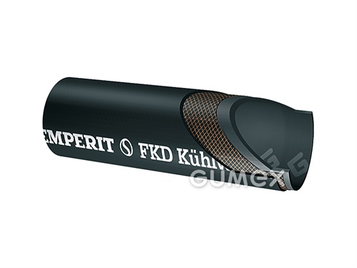 Hadice na chladicí kapaliny FKD-R, 10/17mm, 6bar, EPDM/EPDM, -40°C/+120°C, černá